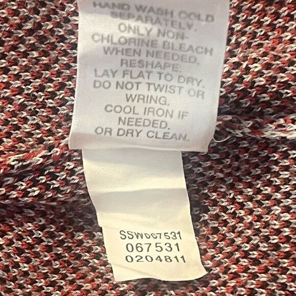 J Jill Linen & Cotton 3/4 Sleeve Boho Print Boat Neck Sweater Top Sz XL - Picture 7 of 7